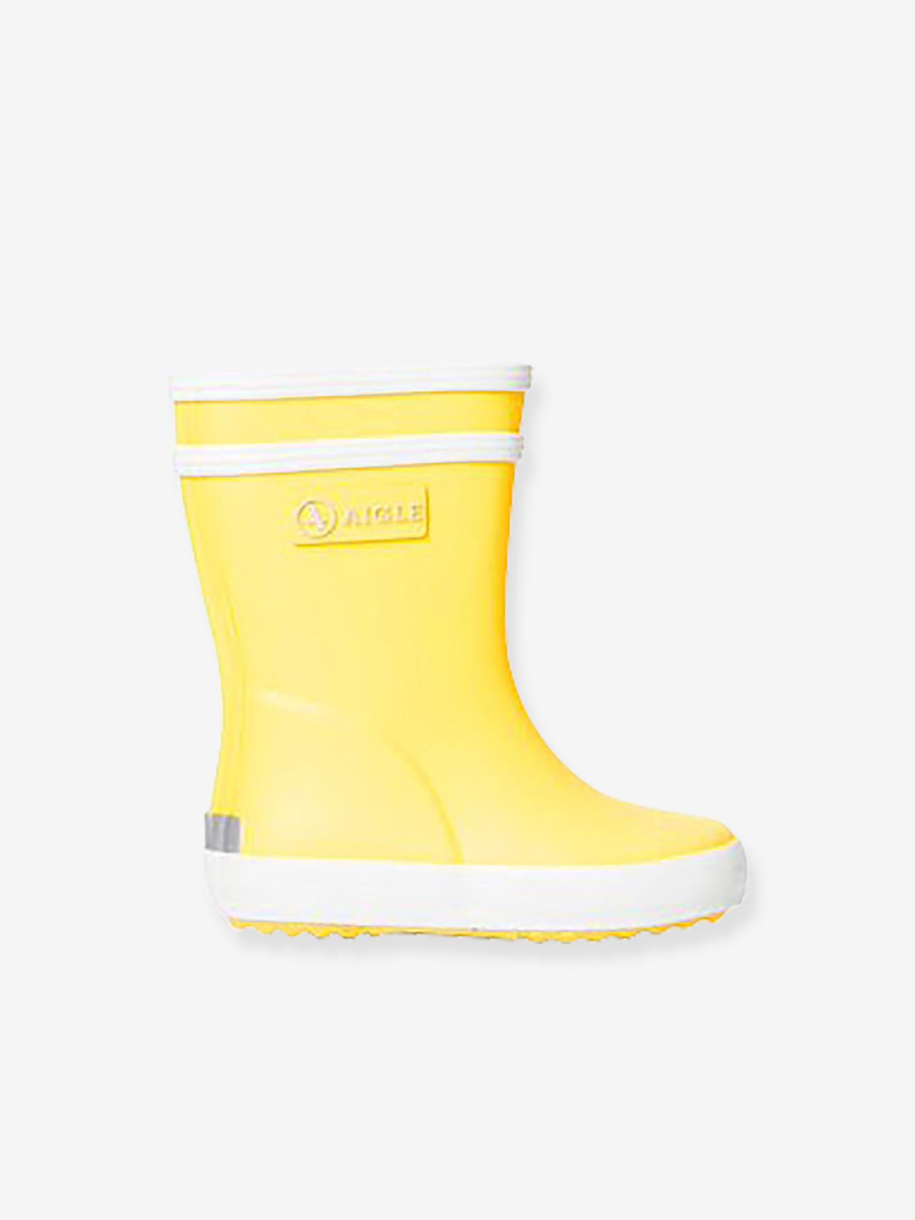 Botas aquáticas Baby Flac AIGLE® vermelhas, tamanho médio, lisas.