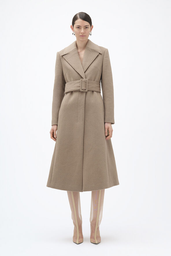 REMAIN Slim Fitted Coat Silver mink