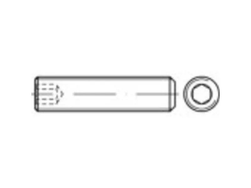 TOOLCRAFT 117983 Pinolskrue M24 60 mm Stål Galvaniseret 25 stk