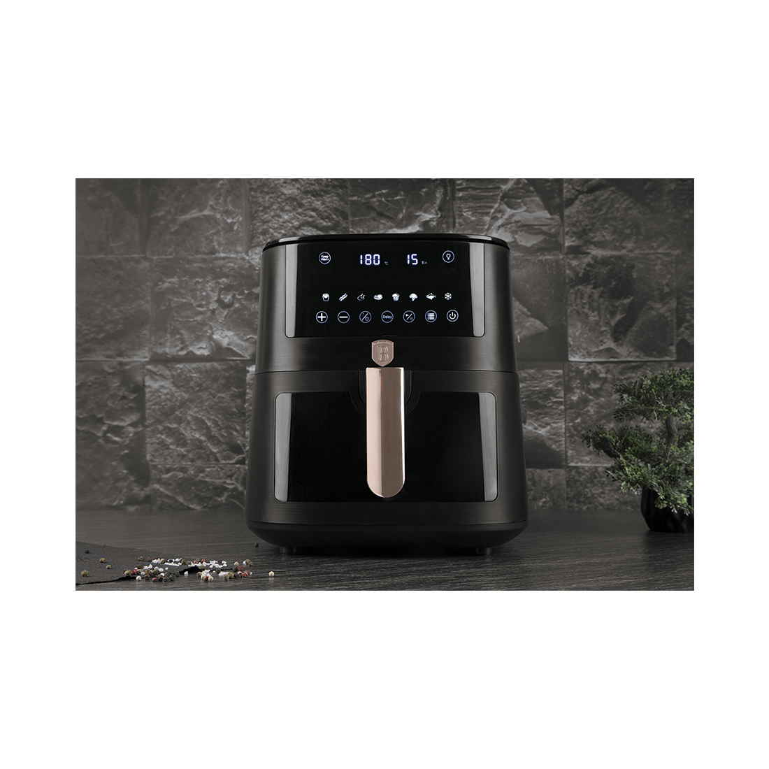 Berlinger Haus Heissluftfritteuse 8 Liter Black Rose Collection