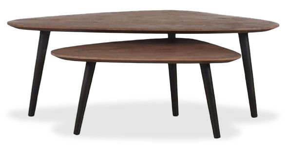 Salontafelset Espresso AC-49.054 Rock B110 x D65 x H40 cm