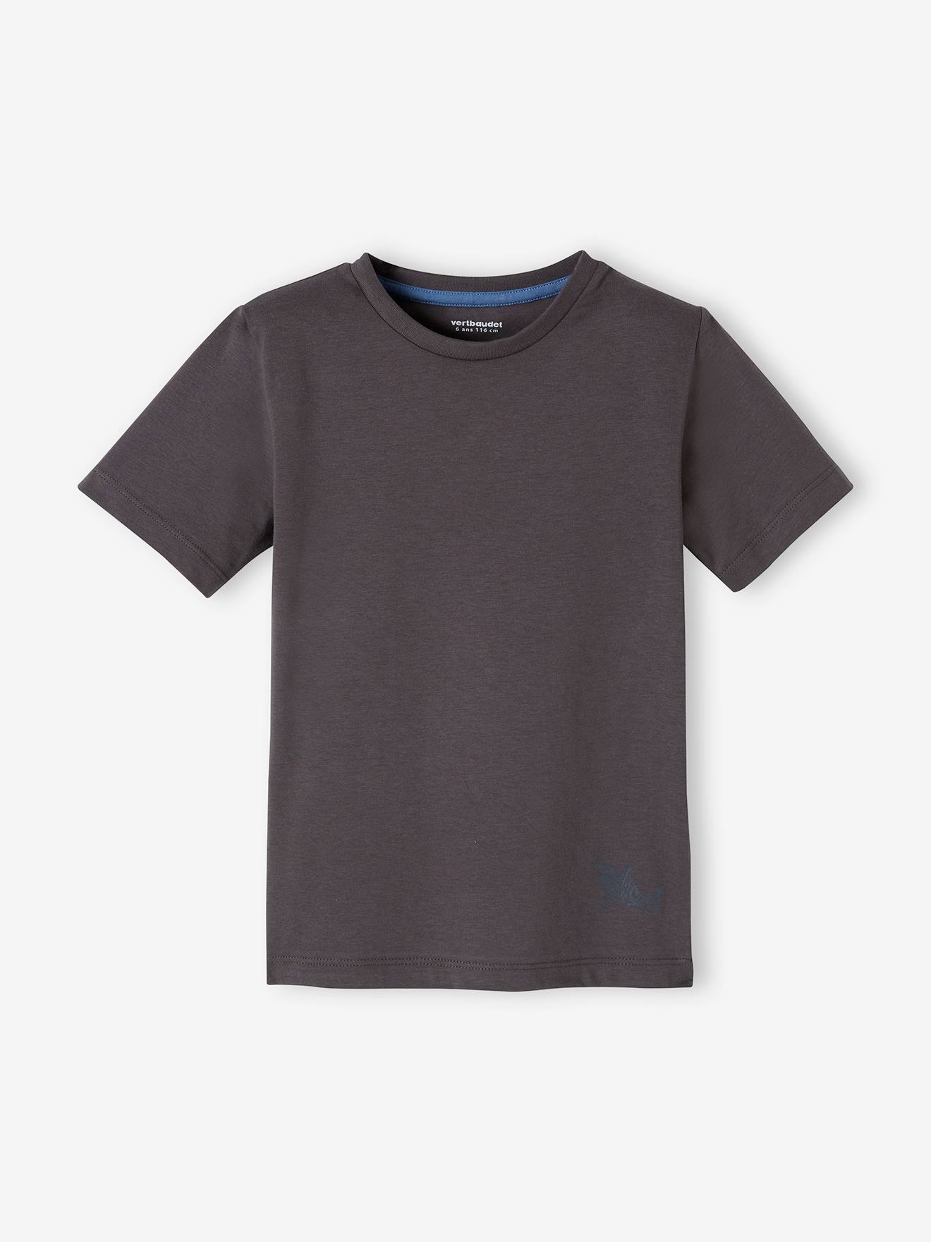 Conjunto com 3 camisetas de manga curta sortidas para meninos, na cor amarela.