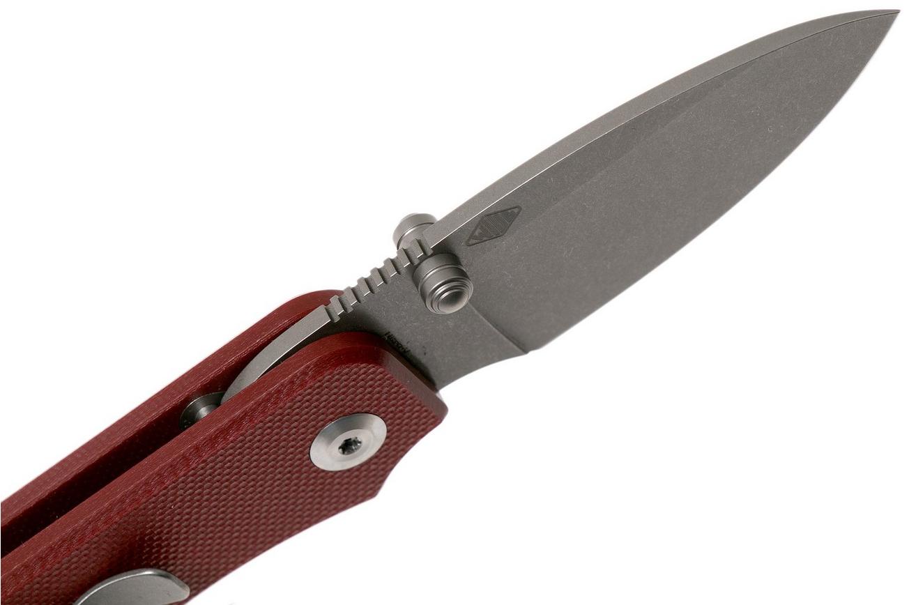 Civivi Baby Banter C19068S-6 Burgundy G10, Stonewashed zakmes, Ben Petersen design