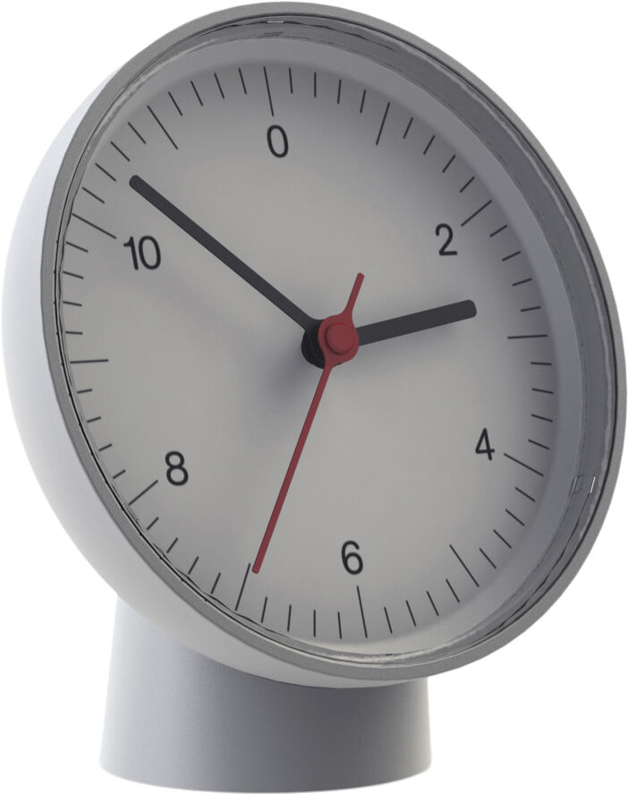 Hay Table Clock-White_ White