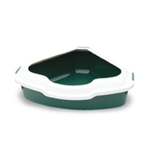 Caixa de areia triangular verde