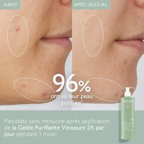 Gel de Limpeza Purificante Vinopure da Caudalie 385ml