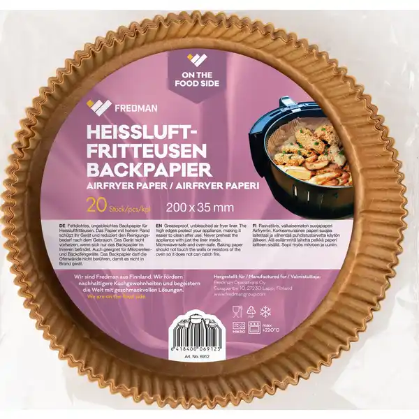 Heissluftfritteusen-Backpapier
