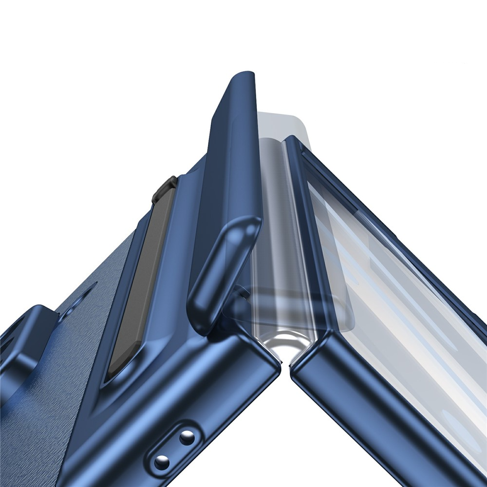 Samsung Galaxy Z Fold7 Hardcase Schutzhülle mit Touch Pen   Display Schutzglas - Blau