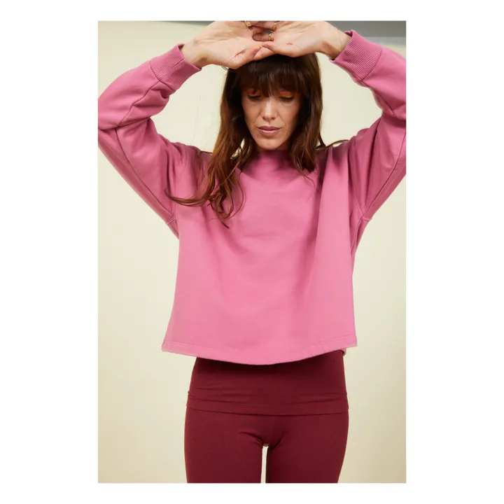 SMALLABLE BASICS Sweat Femme en Coton Bio | Vieux Rose