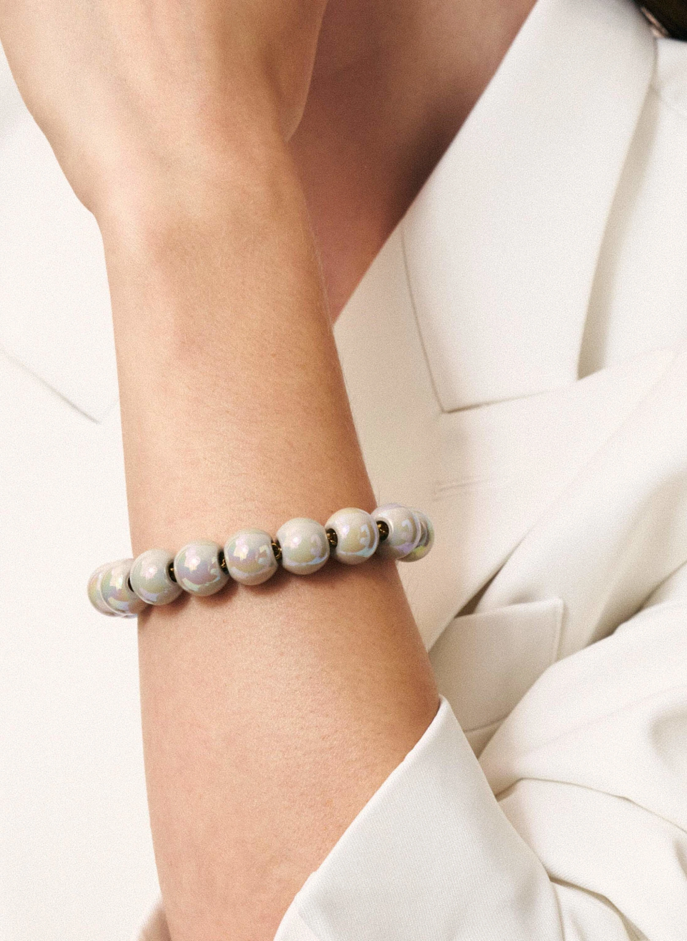 VANESSA BARONI Armband MINI BEADS BRACELET IRIDESCENT SOLID by GLAMBOU