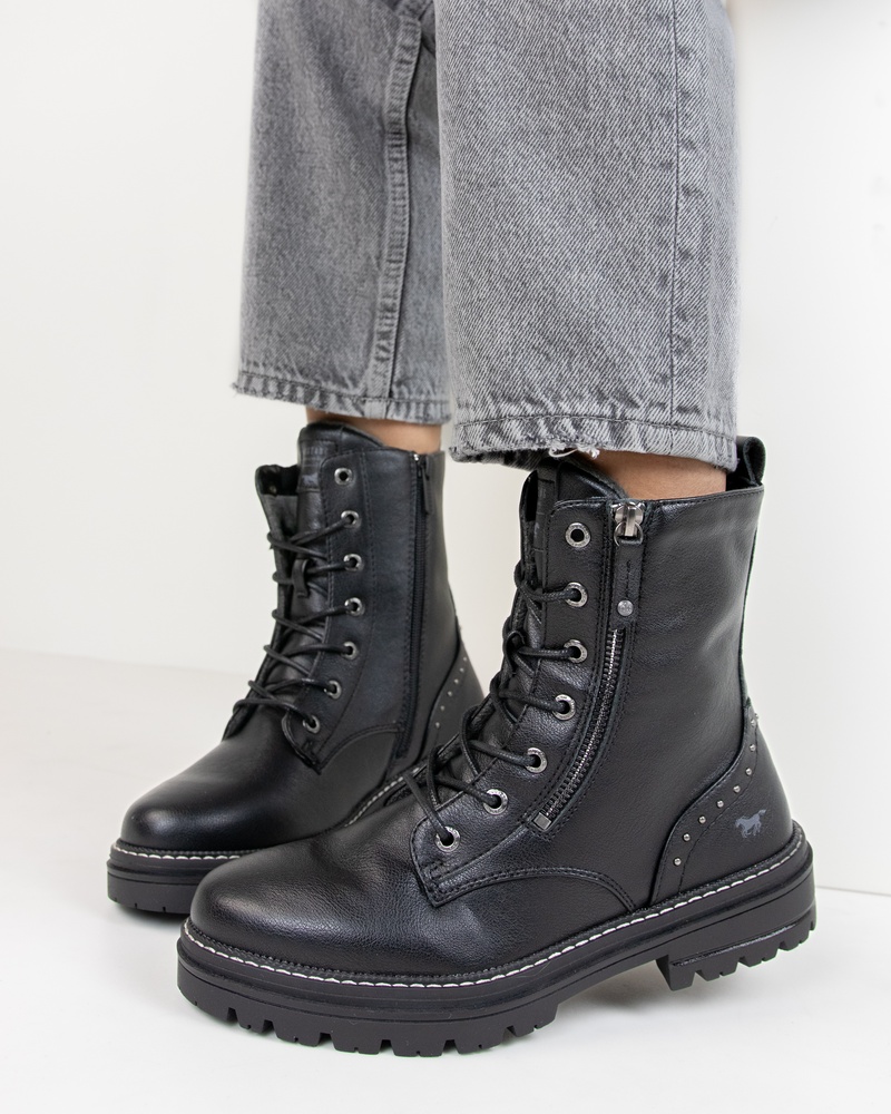 Mustang Veterboots  - zwart