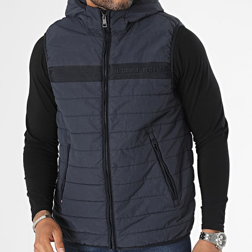 Doudoune Capuche Sans Manches GMD 1637 Bleu Marine