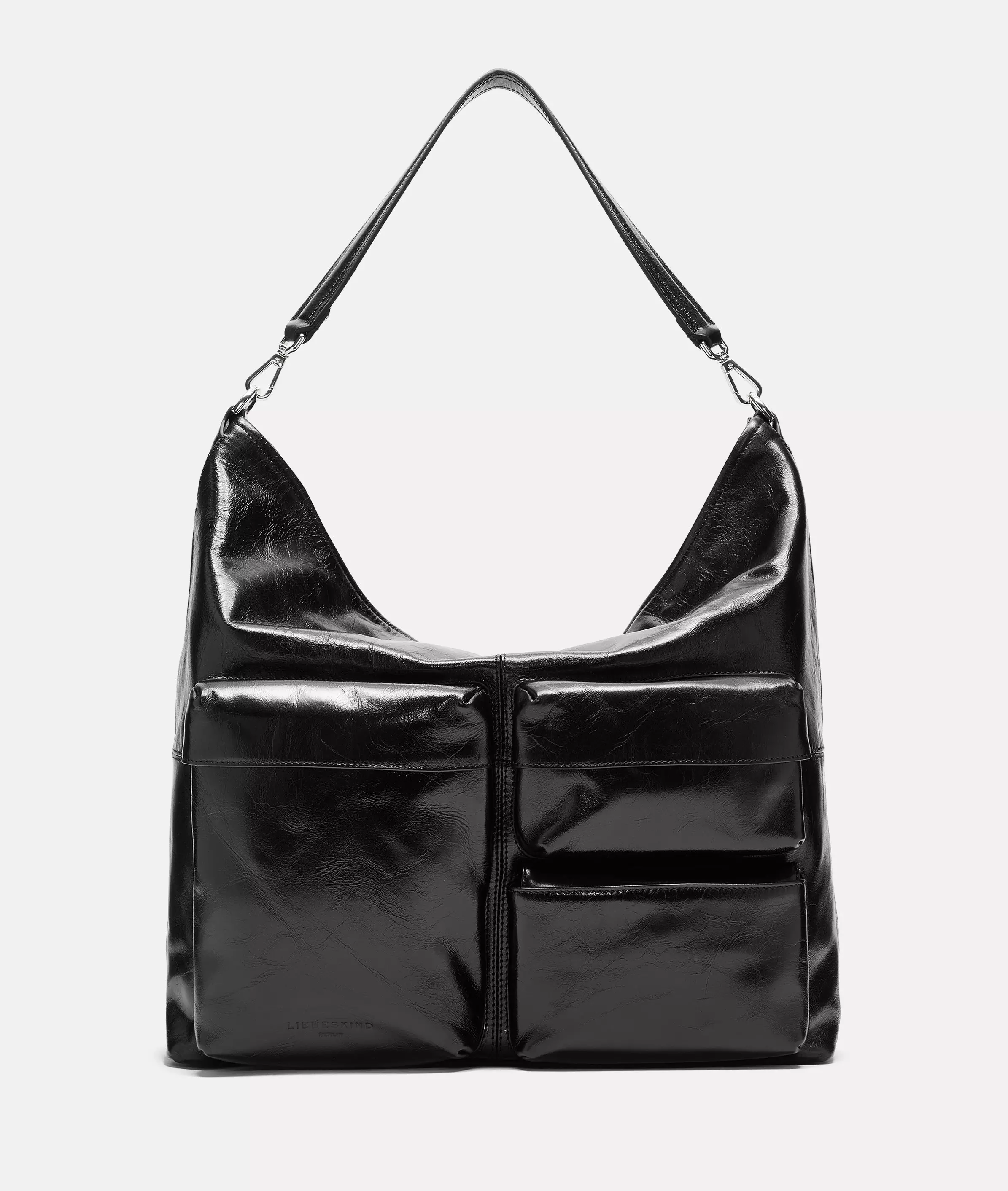 Hobo L Large patent leather handbag
