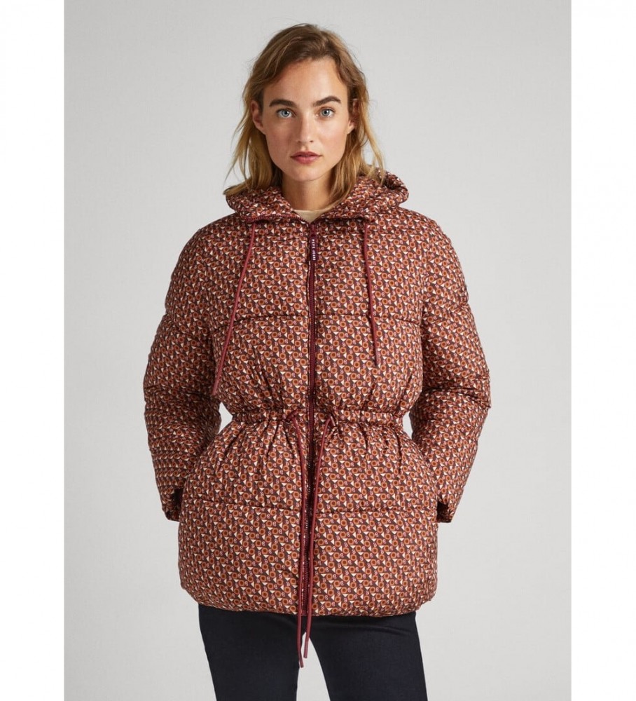 Jaqueta de plumas Pepe Jeans Misty Logo Borgonha