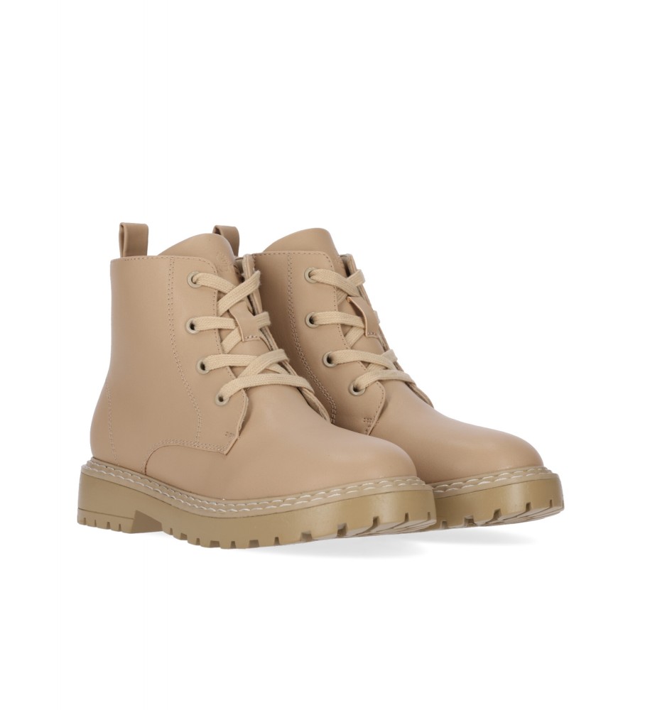 Botas de cano curto infantis Chika10 Gallina 01 bege
