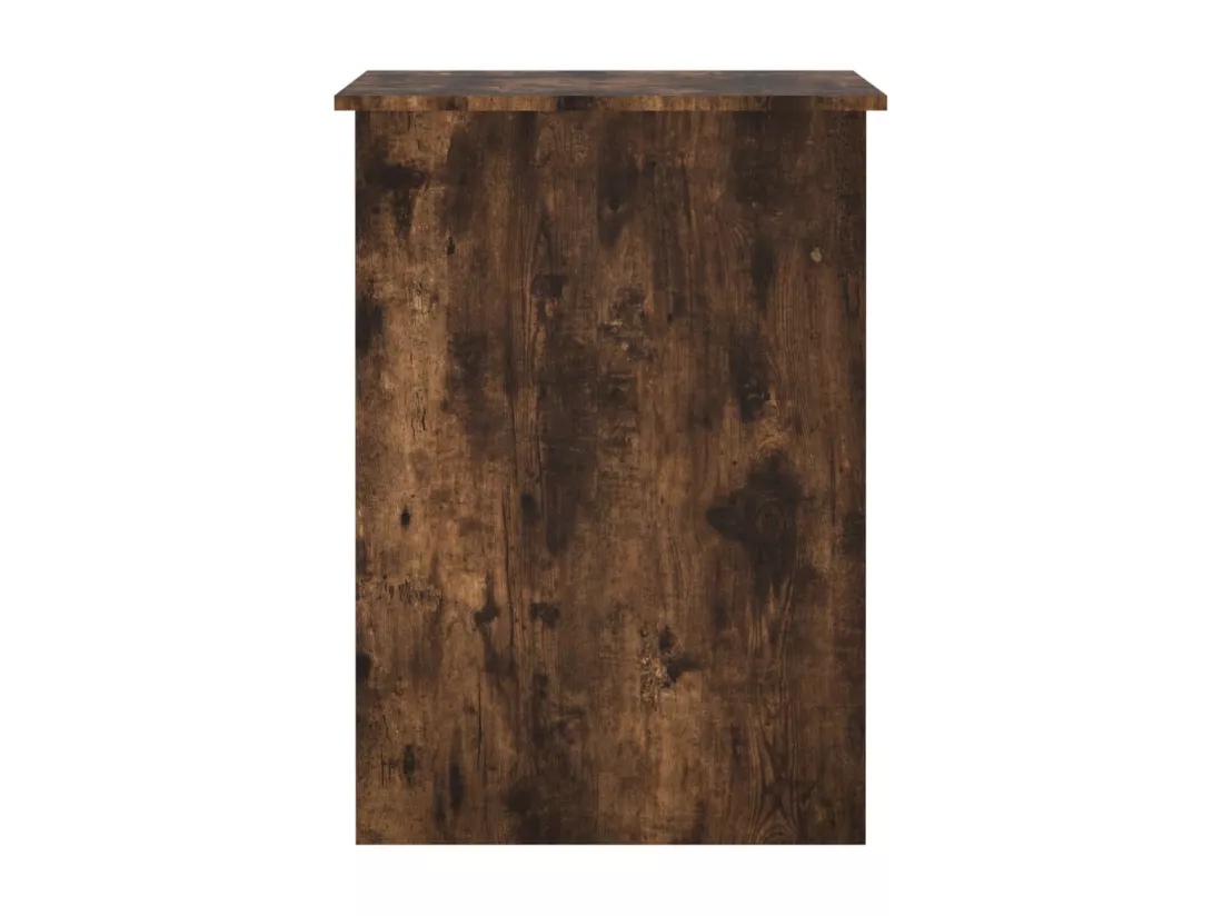 Bureau chêne fumé 100x55x75 cm bois d'ingénierie