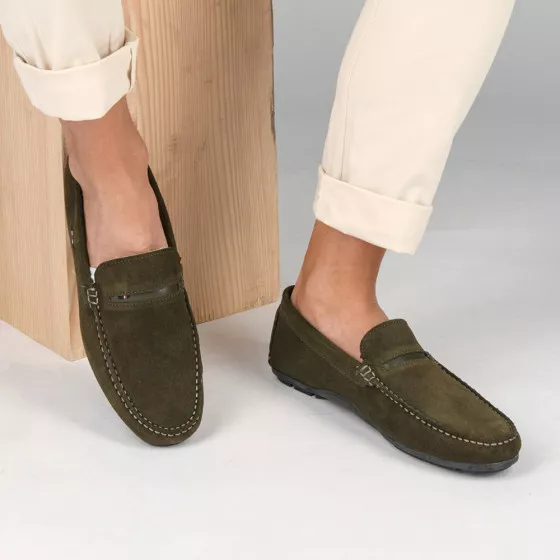 Mocassins VERT MEGIS CASUAL