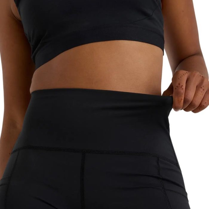 New Balance Dame Korte tights NB Sleek Pocket High Rise 6 Inch Shorts Sort