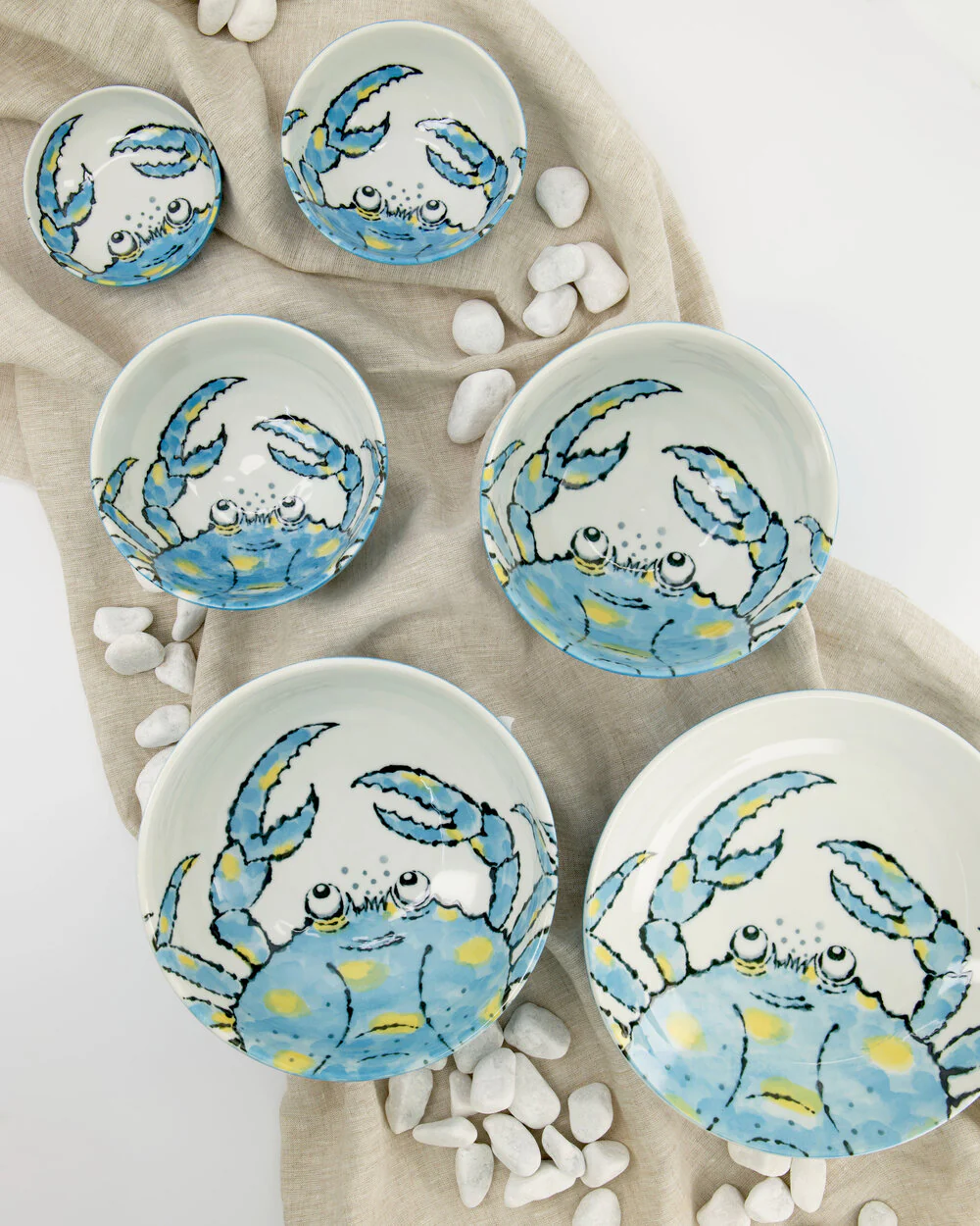 Tokyo Design Studio  Seafood Crab skål, Light Blue - Ø11,2 cm.