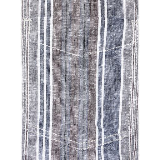 Signal Greger Slub Wide Stripe Skjorte, Espresso, 3XL