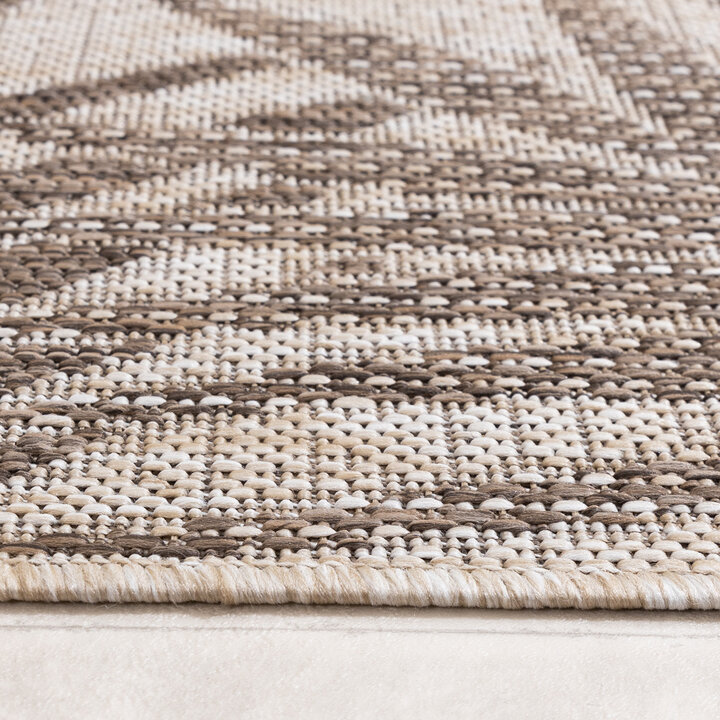 Buiten vloerkleed - Tiga Edge Taupe