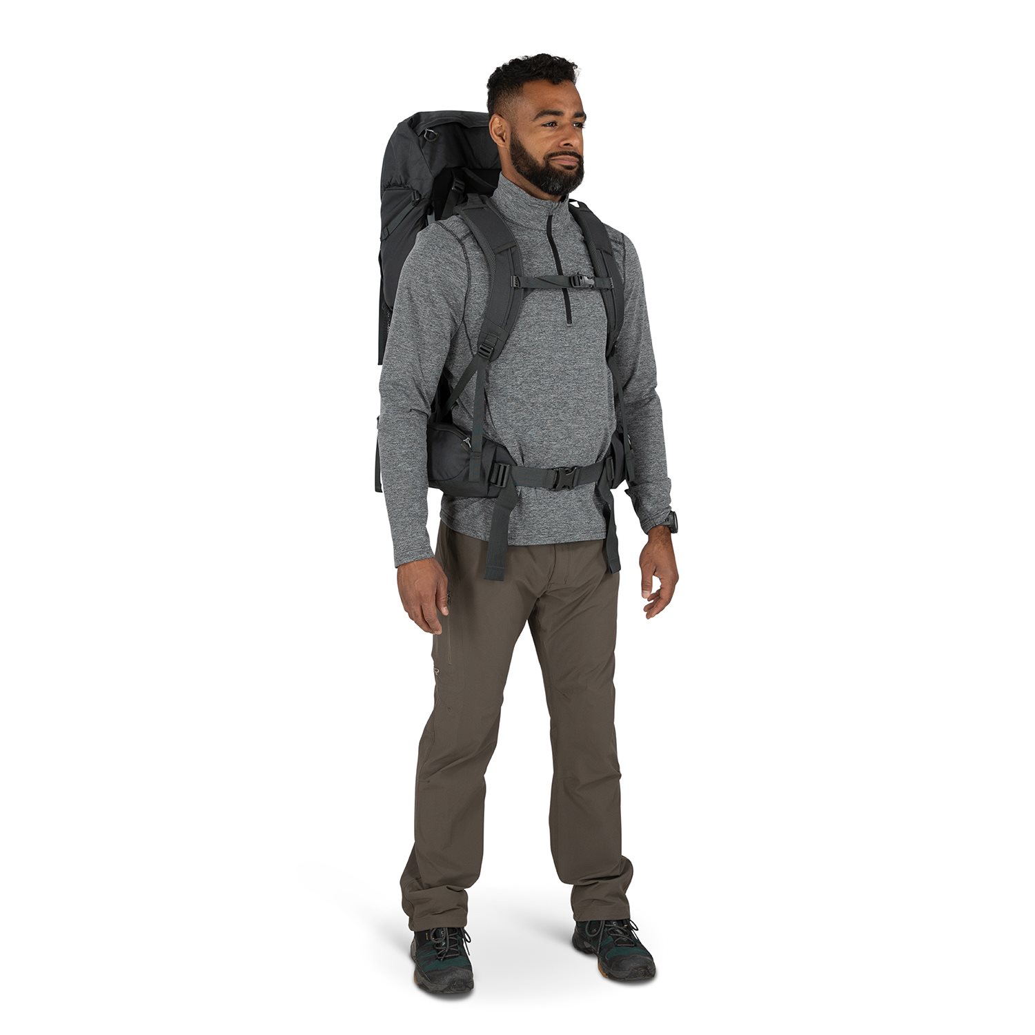 Osprey Rook 50 dark charcoal/silver lining
