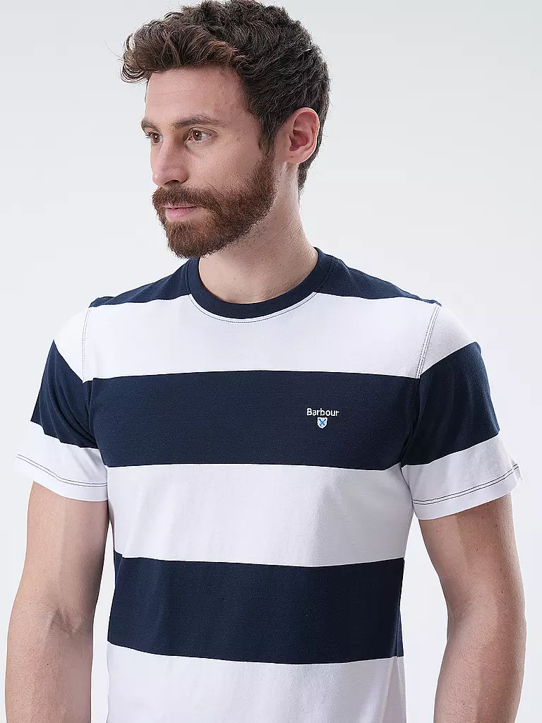 BARBOUR T-Shirt WHALTON dunkelblau