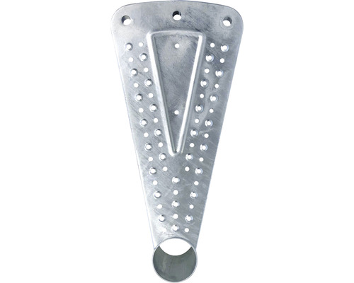 Wenteltrap Pertura Sania, geperforeerde plaat, thermisch verzinkt, Ø 155 cm, grijs, 13 treden, 14 stootborden