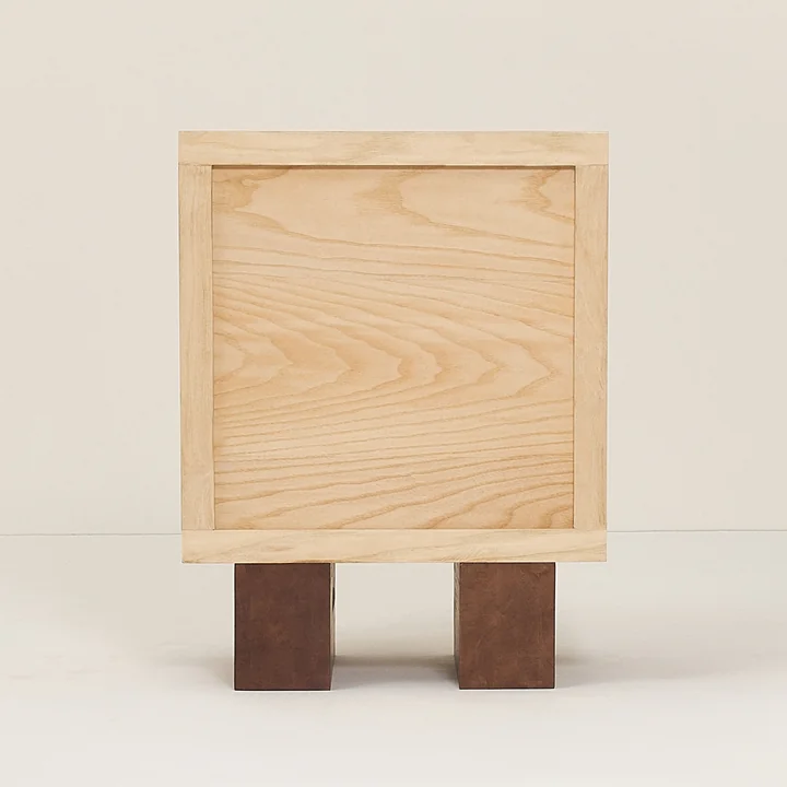 Nobodinoz - Heju Nachttisch H 52 cm, Esche natur