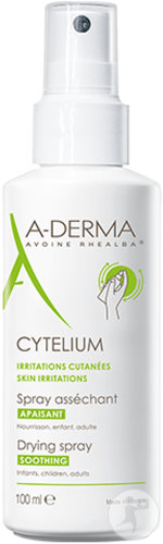 A-Derma Cytelium Spray Asséchant Apaisant Peau Irritée Sujette À Macération 100ml