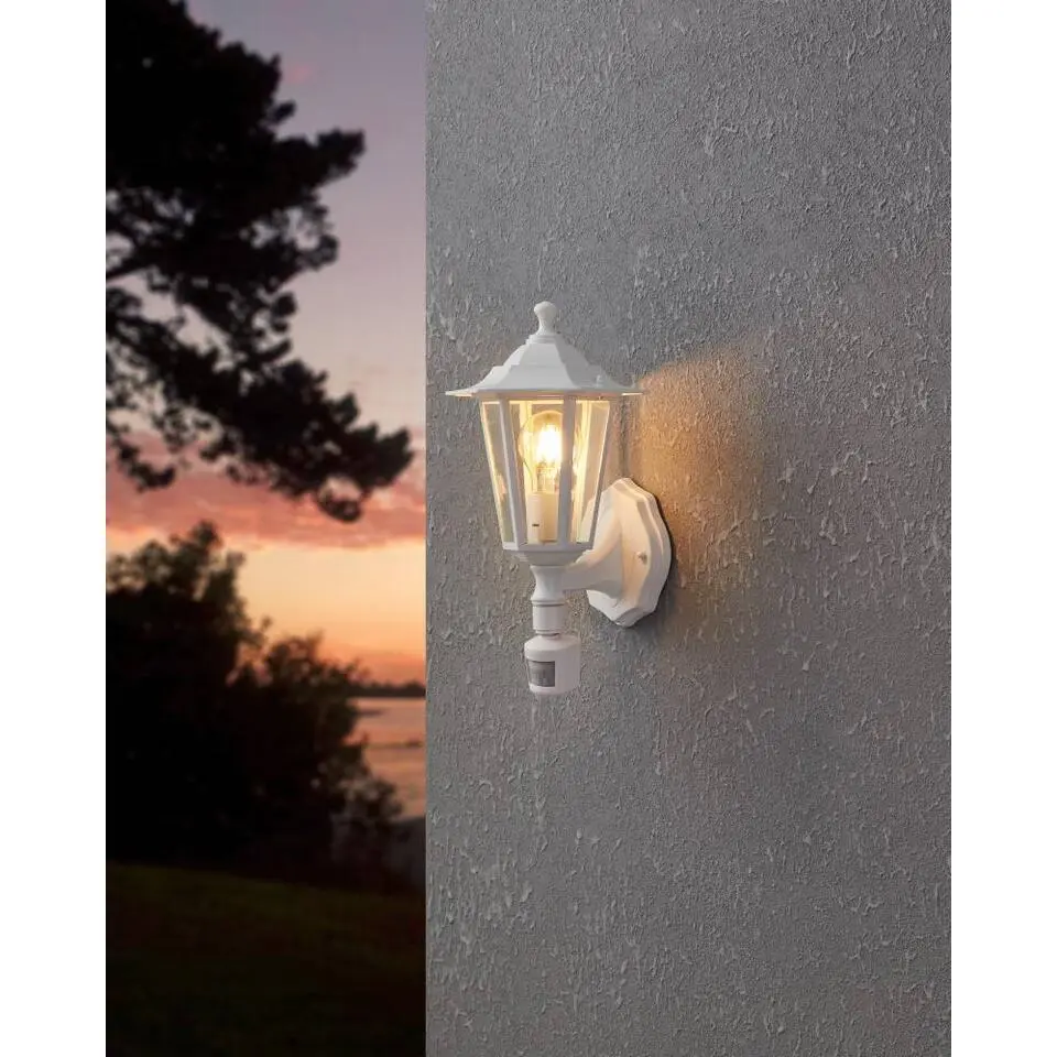 EGLO Laterna 5 Wandlamp - E27 - 16.5 cm - Wit