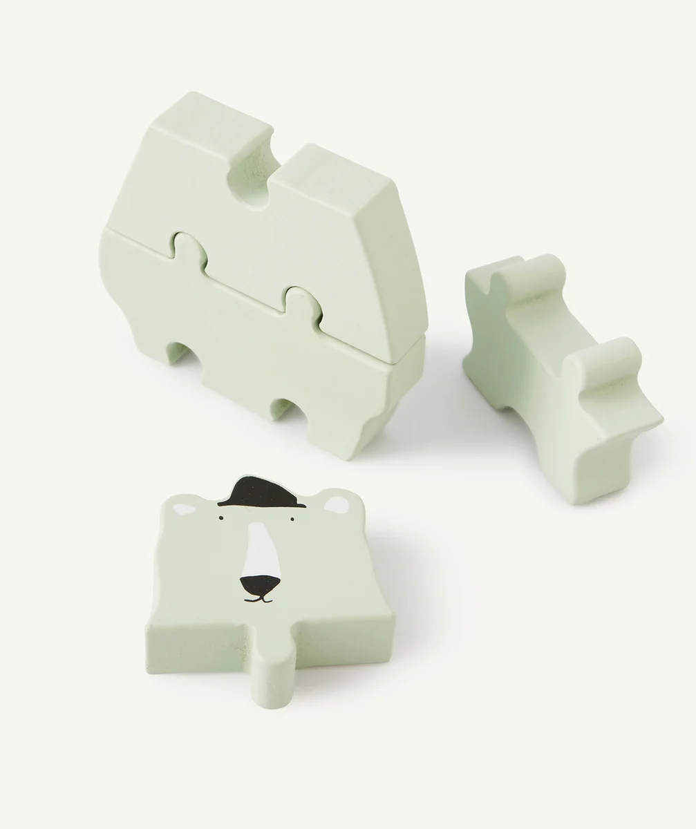 TRIXIEPUZZLE 4 PIÈCES EN BOIS OURS BÉBÉ