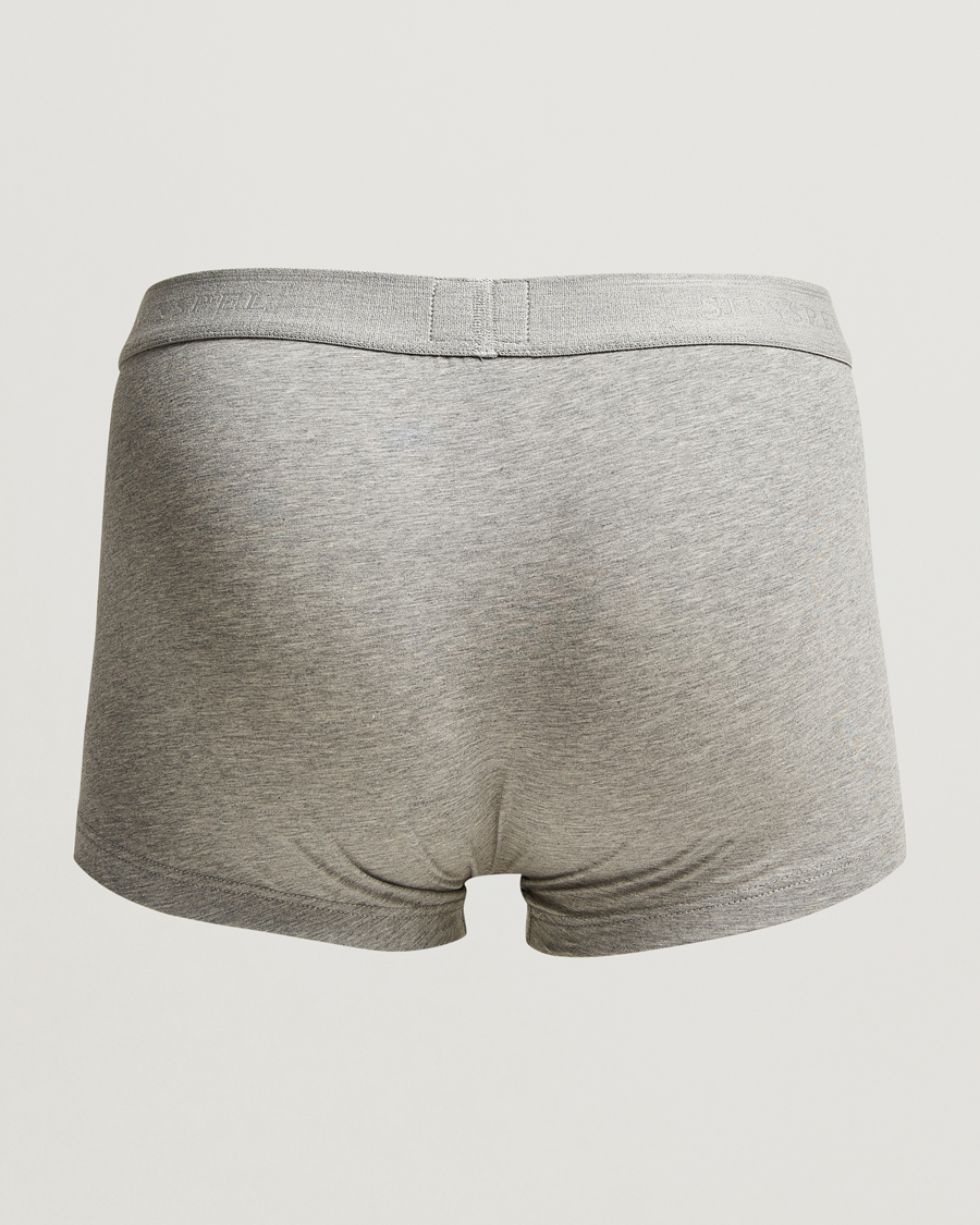 Sunspel 3-Pack Cotton Stretch Trunk Grey