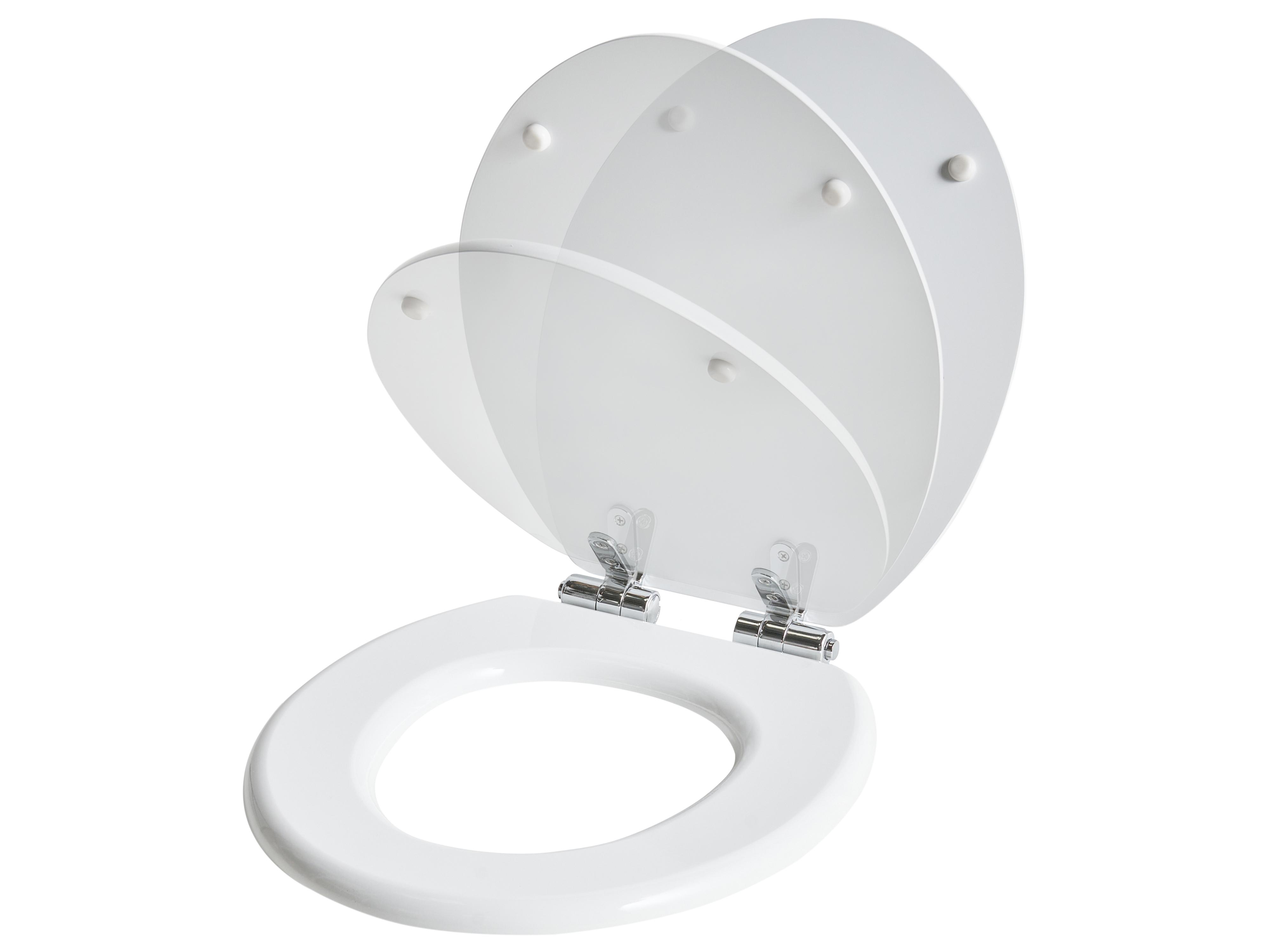 Toiletbril MAZARUNI soft-close MDF Wit