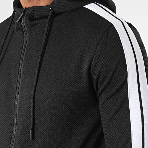 Ensemble De Survetement A Bandes Noir