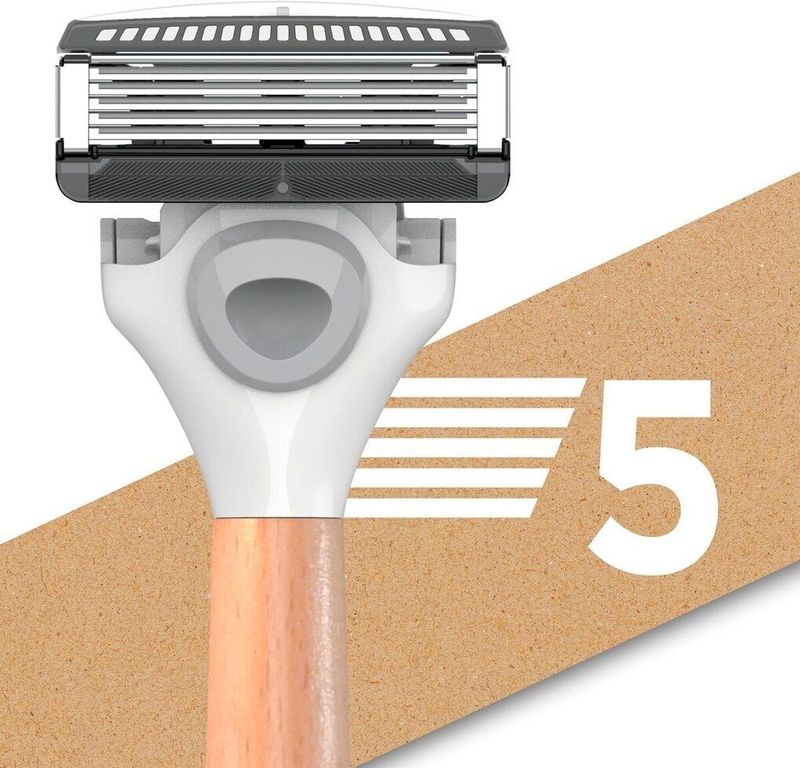Wilkinson Sword Hydro 5 Skin Protection Premium Edition - Scheermes - Houten Handvat
