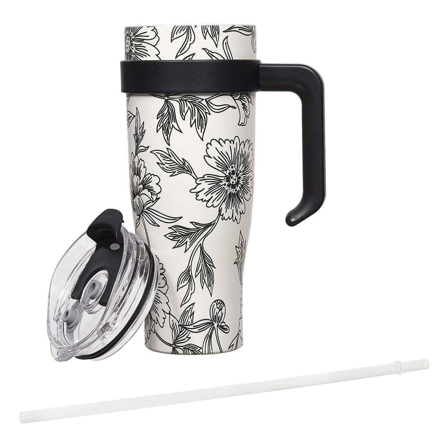 MUG TRANSPORT MIAMI BLANC NOIR 1.2L