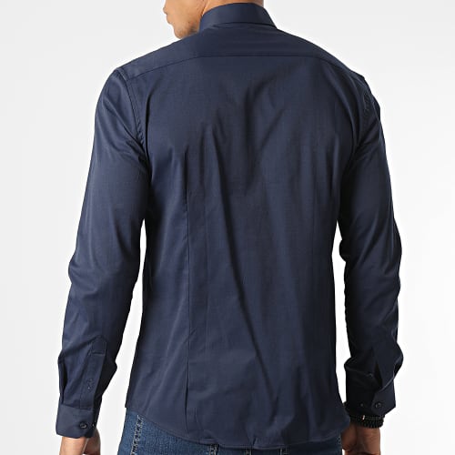 Chemise Manches Longues Y3687 Bleu Marine