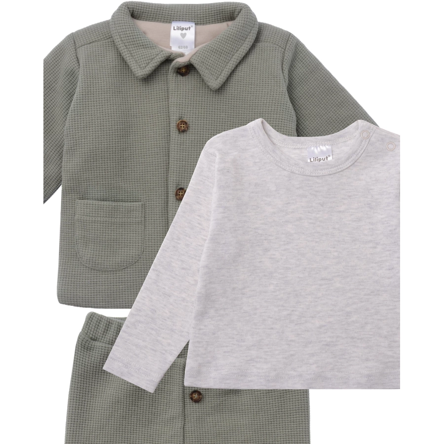 Liliput 3tlg. Set grau-oliv