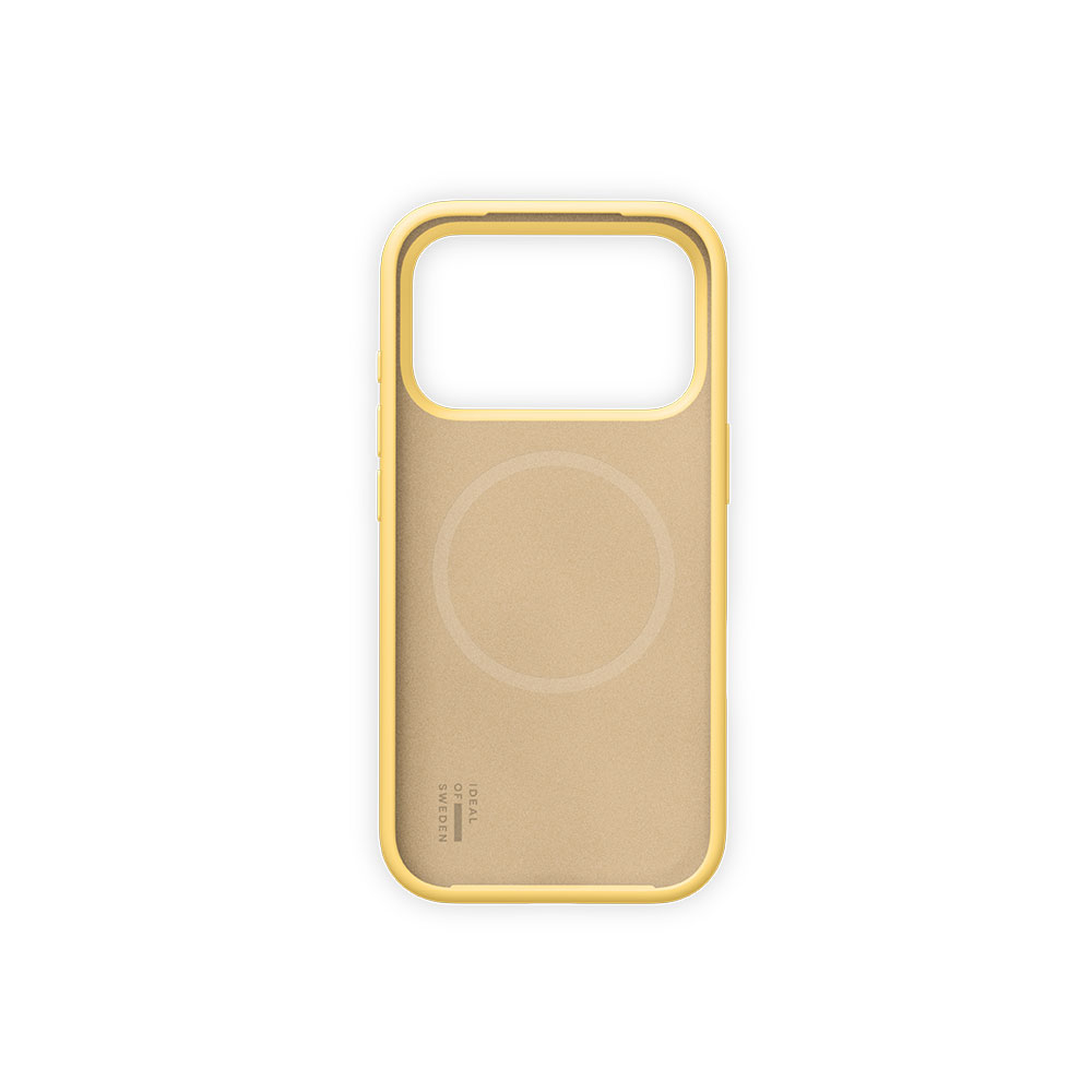 iPhone 17 Pro MagSafe Silikon Hülle Case Recycled (IDSICMS-I2561P-516) - Soft Lemon