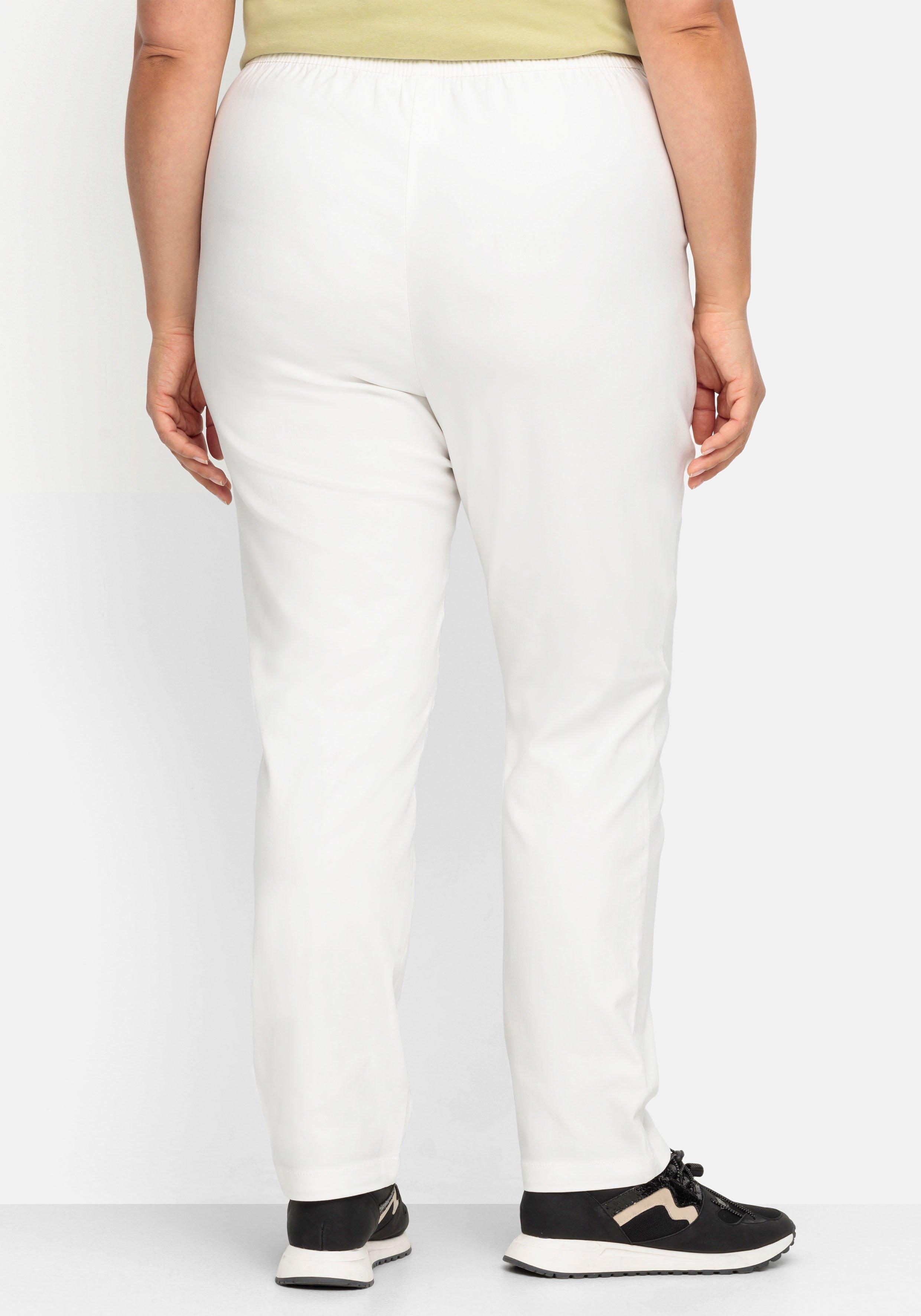 Gerade Bengalinhose mit schmalem Bein