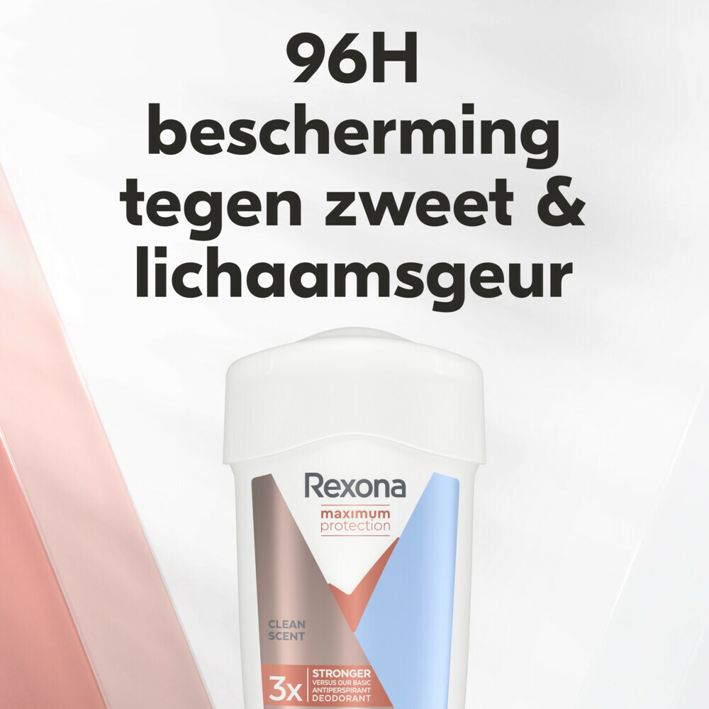 6x Rexona Deodorant Stick Cream Maximum Protection Clean Scent45 ml
