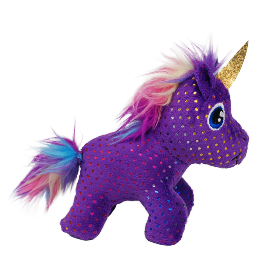 Brinquedo de pelúcia para gato unicórnio encantado Kong Buzzy
