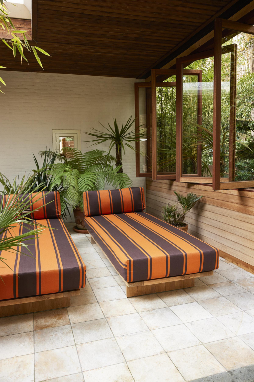 HKliving Outdoor Teak daybed natural
