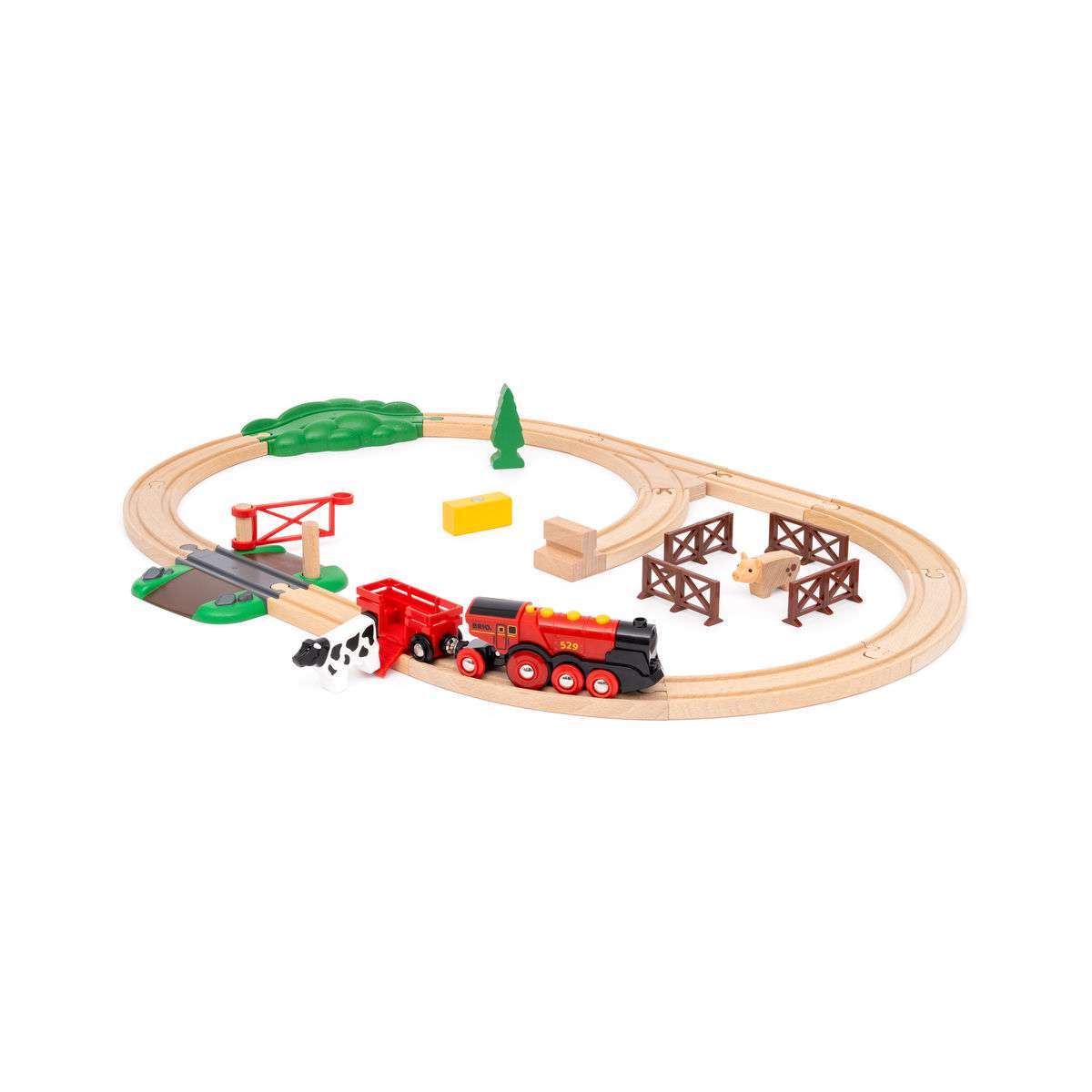 BRIO Spiel Rote Lola Bauernhof Zugset