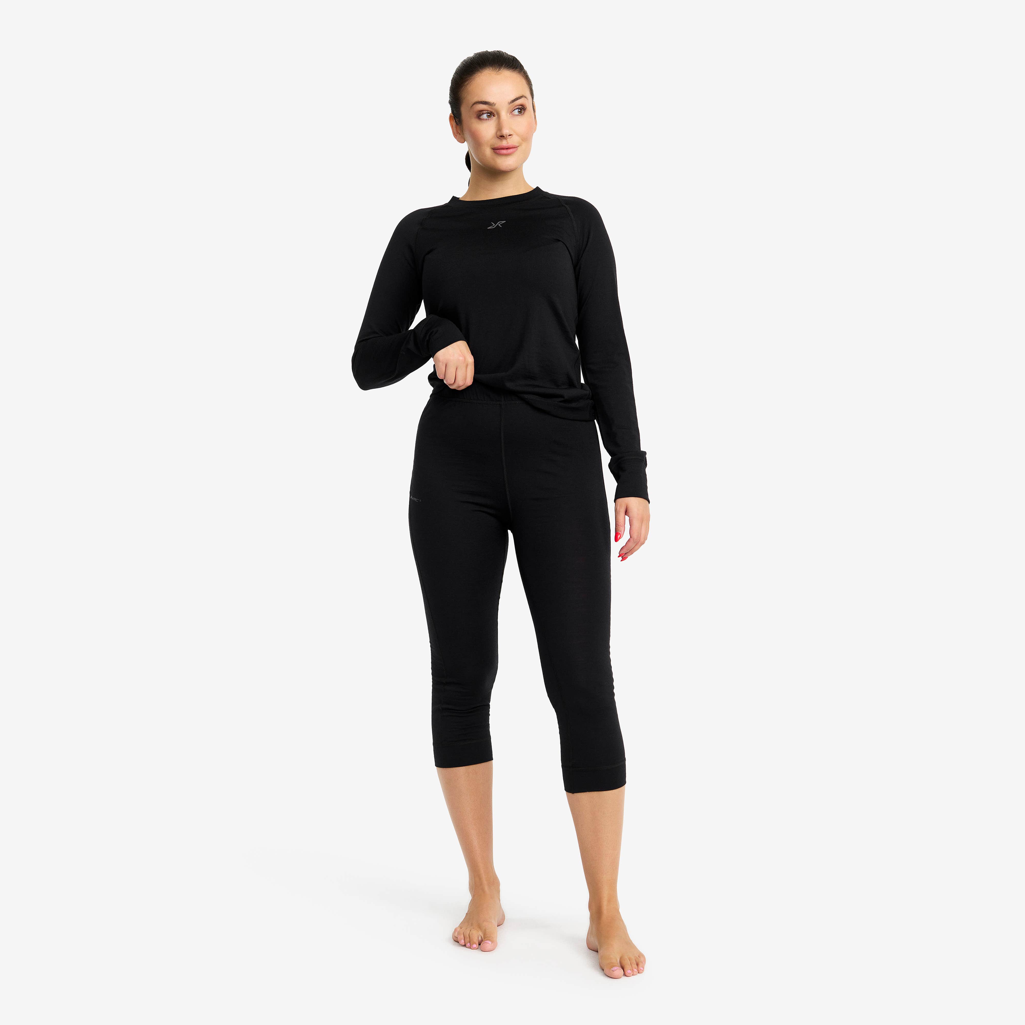 Mount Merino 3/4 Pants Dame Black