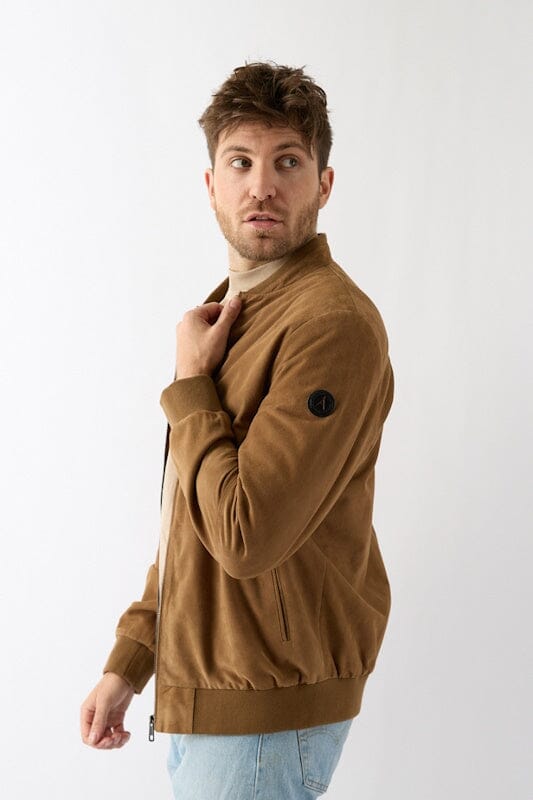 Donders leren heren jas 52439 light camel