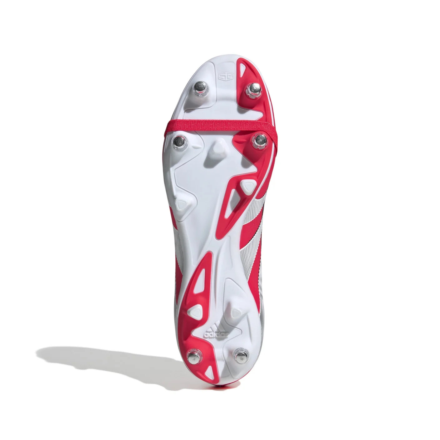 Adidas Predator League FT IJzeren-Nop Voetbalschoenen (SG) Rood Wit Zwart