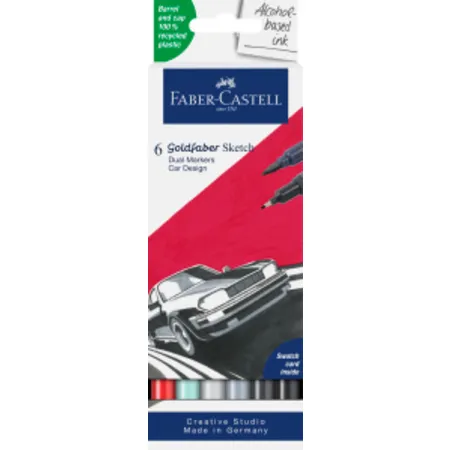 Faber-Castell Sketch Marker Gofa 6er Etui Car design