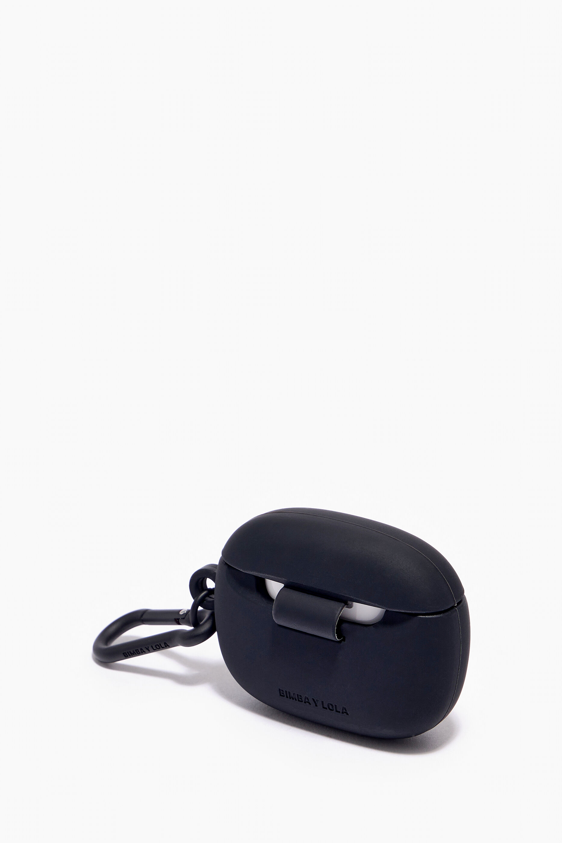 Capa de silicone para AirPods com logotipo preto